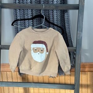 Children's Tan Santa Sweatshirt
